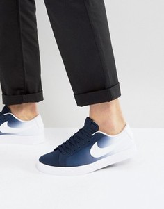 Темно-синие кроссовки Nike SB Blazer Vapor 902663-411 - Темно-синий