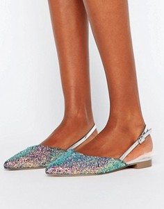 Декорированные балетки ASOS LA LA - Мульти