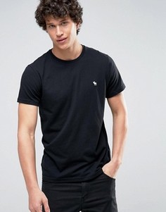 Черная обтягивающая футболка Abercrombie &amp; Fitch Core - Черный