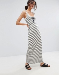 Трикотажное платье макси в полоску Vero Moda - Мульти