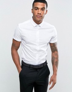 Белая супероблегающая рубашка ASOS - Белый