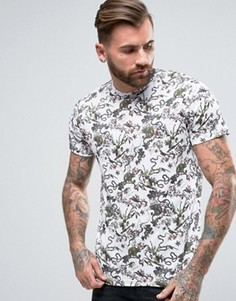 Футболка со сплошным принтом обезьян Brave Soul - Белый