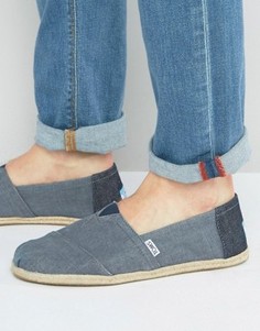 Классические льняные эспадрильи TOMS - Синий