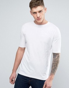 Длинная футболка с заниженной линией плеч Jack &amp; Jones Core - Белый