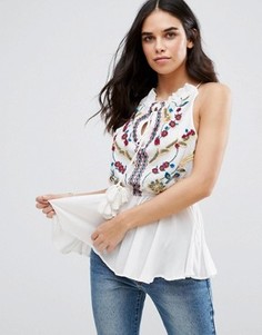 Декорированный топ Glamorous - Кремовый