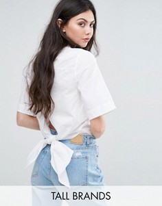 Рубашка с короткими рукавами Missguided Tall - Белый