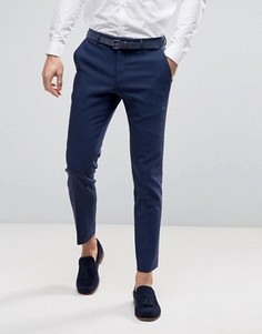 Темно-синие брюки скинни ASOS WEDDING - Темно-синий
