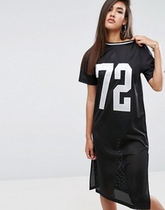Бейсбольное платье миди ASOS - Черный