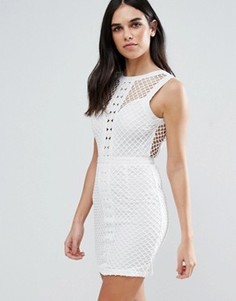 Кружевное платье-футляр Love & Other Things - Белый