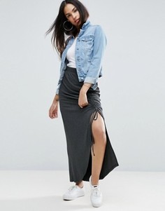 Трикотажная юбка макси ASOS - Серый
