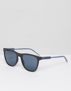 Солнцезащитные очки в квадратной оправе Tommy Hilfiger - Черный