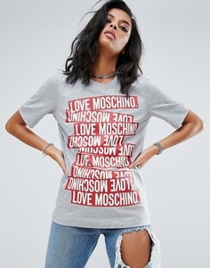 Футболка Love Moschino - Серый