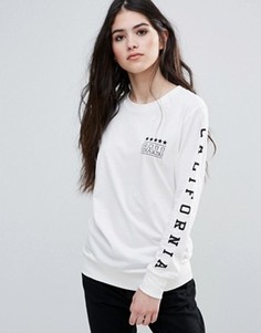 Топ с принтом Brave Soul - Кремовый