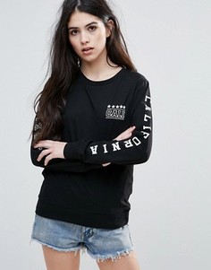 Топ с принтом Brave Soul - Черный