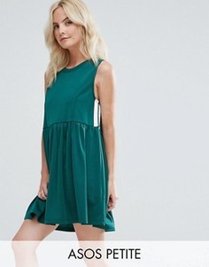 Свободное платье в спортивном стиле ASOS PETITE - Зеленый