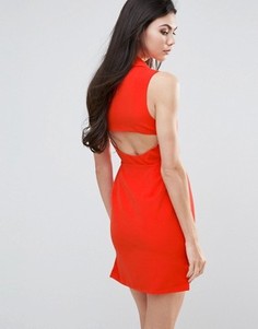 Цельнокройное платье с вырезом сзади Lavish Alice - Оранжевый
