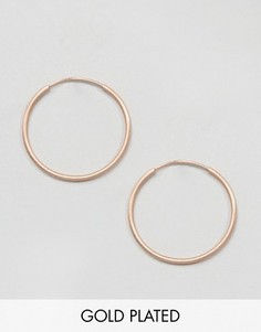 Серьги-кольца цвета розового золота Pilgrim - Золотой