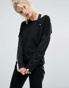 Лонгслив с логотипом Puma Rebel - Черный