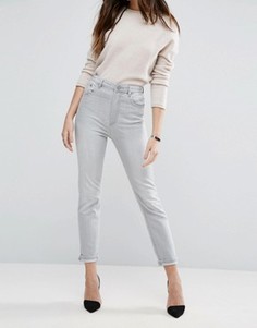 Серые джинсы в винтажном стиле с завышенной талией ASOS Farleigh - Серый