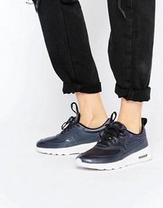 Темно-синие кроссовки с эффектом металлик Nike Air Max Thea - Темно-синий