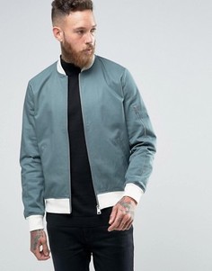 Зеленая куртка‑пилот с молнией на рукаве ASOS - Зеленый