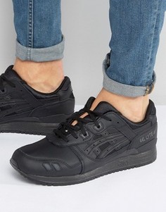 Черные кожаные кроссовки Asics Gel-Lyte III HL6A2 9090 - Черный