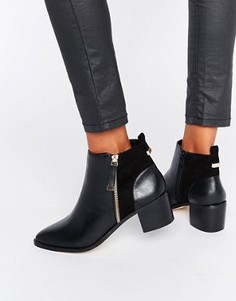 Ботильоны на молнии Miss Selfridge - Черный