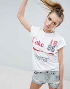 Футболка с принтом Coca Cola ASOS - Белый