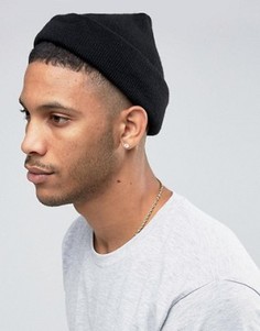 Черная шапка-бини ASOS - Черный