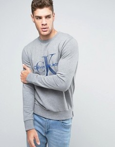 Свитшот с логотипом Calvin Klein Jeans Re-Issue - Серый