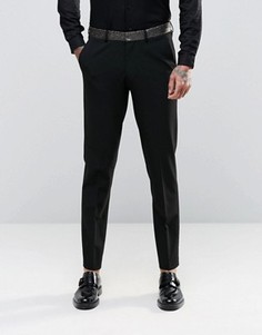 Облегающие брюки с контрастной отделкой ASOS - Черный