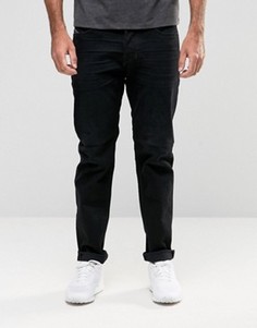 Выбеленные черные суженные джинсы Diesel Larkee-Beex 674N - Черный