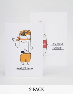 2 поздравительных открытки с днем рождения Ohh Deer - Мульти Gifts