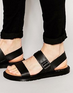 Кожаные сандалии с пряжкой Dr Martens Kennet - Черный