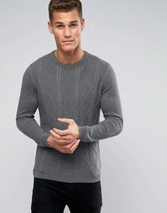 Хлопковый джемпер с косичками ASOS - Синий