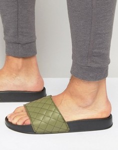 Стеганые шлепанцы Glorious Gangsta - Зеленый