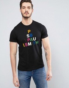 Черная футболка узкого кроя с логотипом PS by Paul Smith - Черный