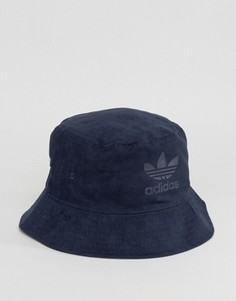 Синяя шляпа из искусственной замши adidas Originals BK7009 - Синий