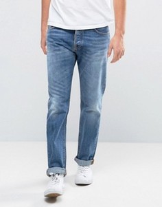 Выбеленные джинсы Nudie Jeans Co Steady Eddie - Синий