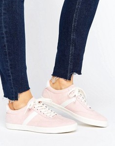 Полосатые кроссовки со шнурками ASOS DELPHINE - Розовый
