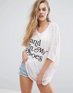 Пляжная футболка Wildfox Sand In My Shoes Sunny Morning - Мульти