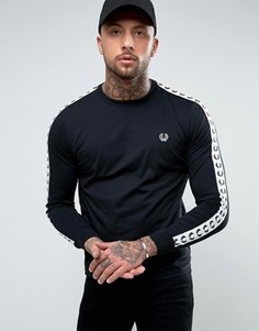 Черный лонгслив Fred Perry Sports Authentic - Черный