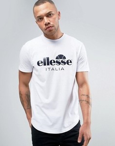 Футболка с большим логотипом Ellesse Italia - Белый