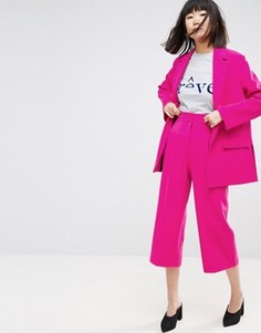 Юбка-брюки с эластичной вставкой ASOS PETITE - Розовый