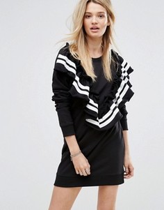 Платье-джемпер с оборкой Missguided - Черный