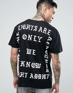 Футболка с принтом Civil на спине Night Addict - Черный