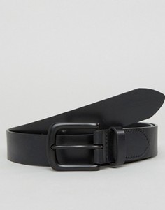 Черный кожаный ремень Jack Wills Hever - Черный