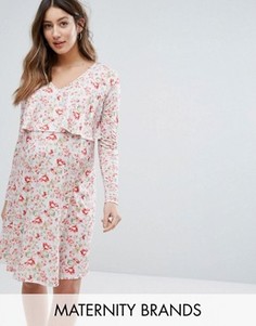Двухслойное платье для кормления с цветочным принтом Bluebelle Maternity - Мульти