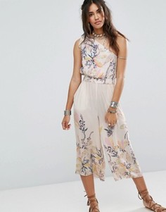 Асимметричный комбинезон Free People Island Time - Розовый