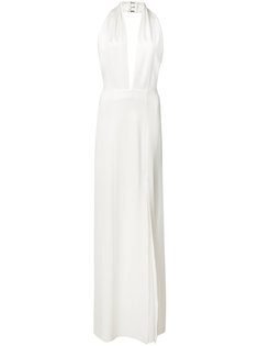 side slit gown Galvan